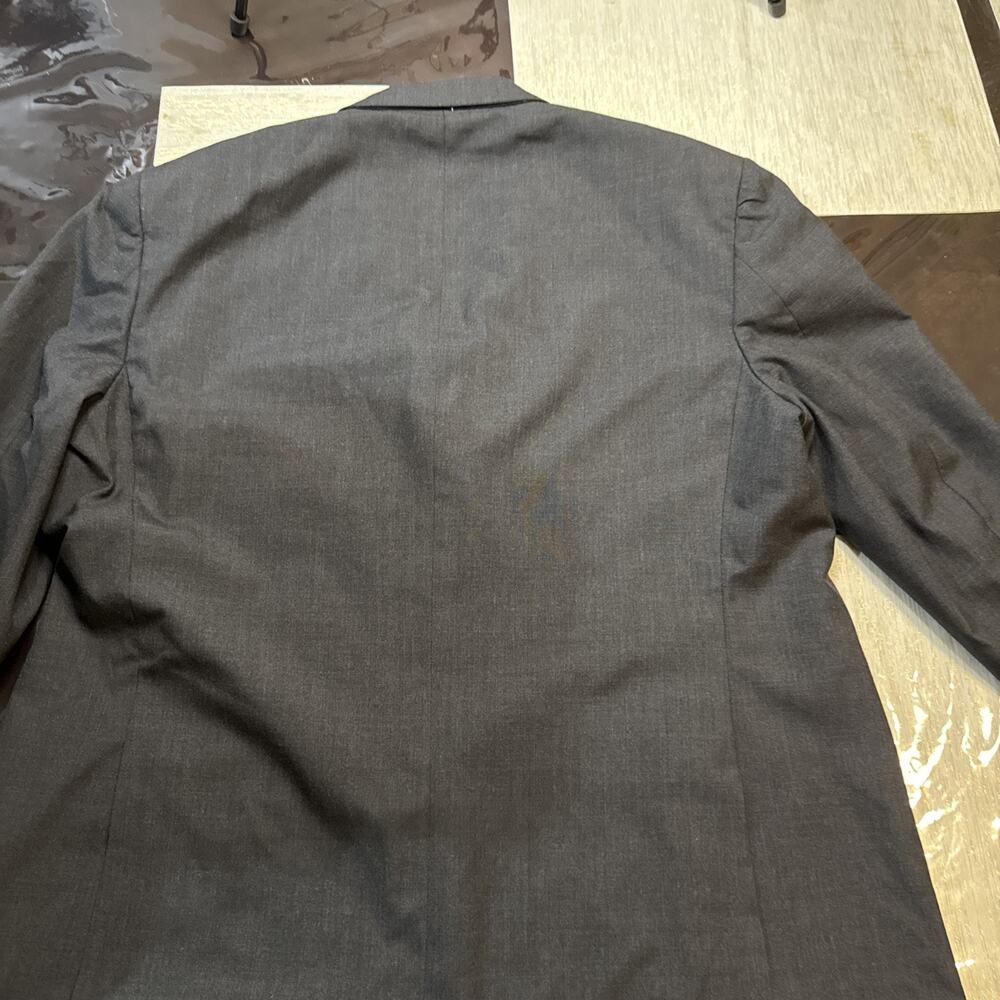 Brooks Brothers Brooksease Mens Charcoal Blazer 48R Wool USA Made 3 Button - Picture 13 of 14
